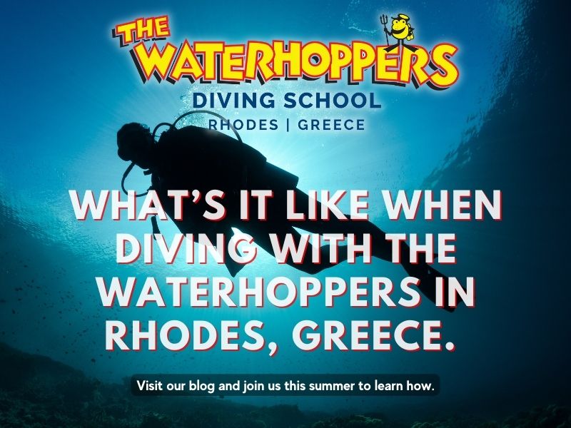 What’s it like when diving with The Waterhoppers in Rhodes, Greece. 